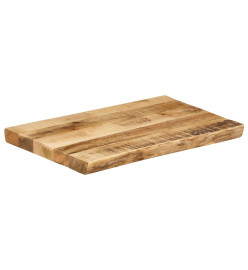 Dessus de table bord vivant 70x40x2,5 cm bois de manguier brut