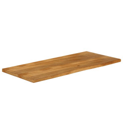 Dessus de table à bord vivant 140x60x3,8cm bois massif manguier