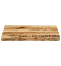 Dessus de table bord vivant 50x40x2,5 cm bois de manguier brut