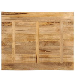 Dessus de table bord vivant 100x80x2,5 cm bois de manguier brut