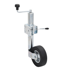 Roue jockey 60 mm avec 1 pince fendue et cales de roue