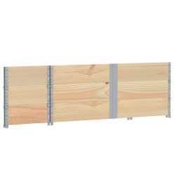 Colliers de palette 3 pcs 150x50 cm bois de pin solide