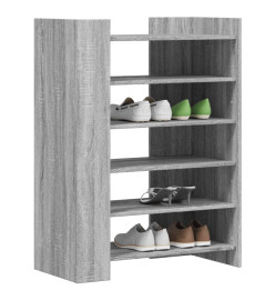 Armoire à chaussures Sonoma gris 74,5x37,5x100 cm