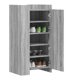 Armoire à chaussures sonoma gris 52x37,5x100 cm