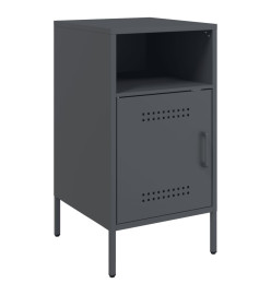 Tables de chevet 2 pcs anthracite 36x39x68 cm