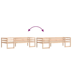 Cadre de lit pour enfants 90x200 cm bois de pin massif