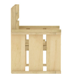 Mobilier de salle à manger de jardin 5 pcs Bois de pin imprégné