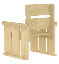 Mobilier de salle à manger de jardin 5 pcs Bois de pin imprégné