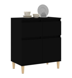 Buffet Noir 60x35x70 cm Bois d'ingénierie