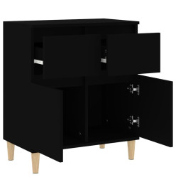 Buffet Noir 60x35x70 cm Bois d'ingénierie