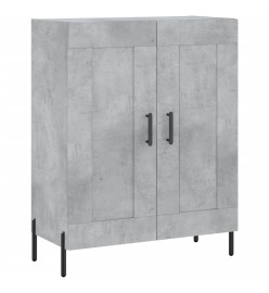 Buffet gris béton 69,5x34x90 cm bois d'ingénierie