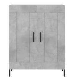 Buffet gris béton 69,5x34x90 cm bois d'ingénierie