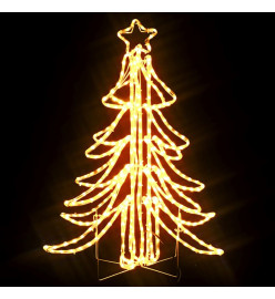 Arbres de Noël pliables avec LED 3 pcs Blanc chaud 87x87x93 cm