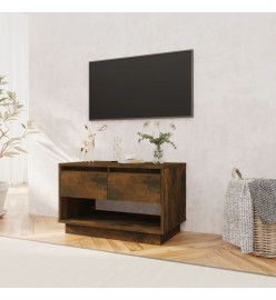 Meuble TV Chêne fumé 70x41x44 cm Aggloméré