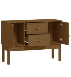 Buffet Marron miel 110x40x78 cm Bois massif de pin