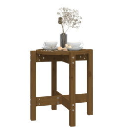 Table basse Marron miel Ø 42,5x45 cm Bois massif de pin