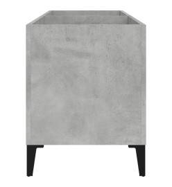 Armoire à disques gris béton 74,5x38x48 cm bois d'ingénierie