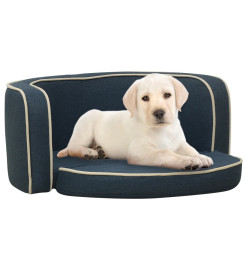 Canapé pliable pour chien Bleu 76x71x30 cm Coussin lavable