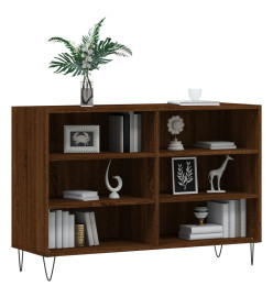 Buffet chêne marron 103,5x35x70 cm bois d'ingénierie