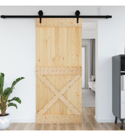 Porte 100x210 cm bois massif de pin