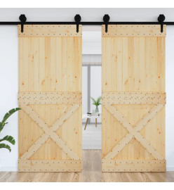 Porte 100x210 cm bois massif de pin