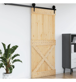 Porte 100x210 cm bois massif de pin