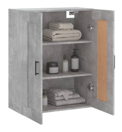 Armoire murale gris béton 69,5x34x90 cm bois d'ingénierie