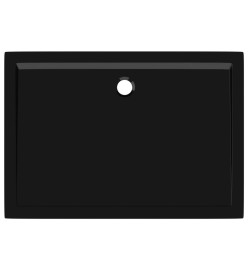 Receveur de douche rectangulaire ABS Noir 80x110 cm