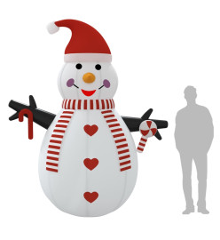 Bonhomme de neige gonflable avec LED 300 cm