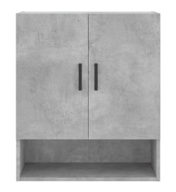 Armoire murale gris béton 60x31x70 cm bois d'ingénierie