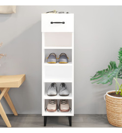 Armoire à chaussures blanc 30x35x105 cm bois d'ingénierie