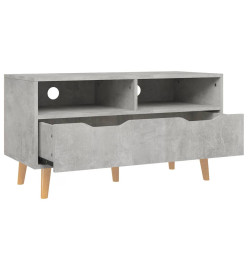 Meuble TV Gris béton 90x40x48,5 cm Aggloméré