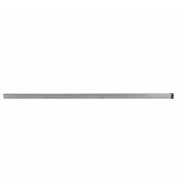 Poteaux de clôture de jardin 30 pcs argenté 260 cm acier