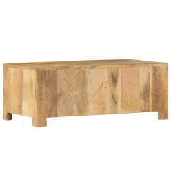 Table basse avec 4 tiroirs 90x50x35 cm Bois solide de manguier