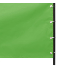 Écran de balcon Vert clair 100x240 cm Tissu Oxford