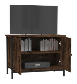 Meuble TV avec portes chêne sonoma 60x35x45cm bois d'ingénierie