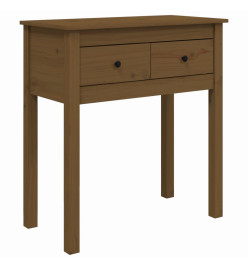 Table console Marron miel 70x35x75 cm Bois massif de pin