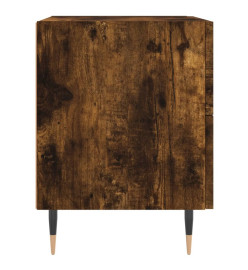 Table de chevet chêne fumé 40x35x47,5 cm bois d’ingénierie