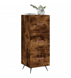 Buffet Chêne fumé 34,5x34x90 cm Bois d'ingénierie