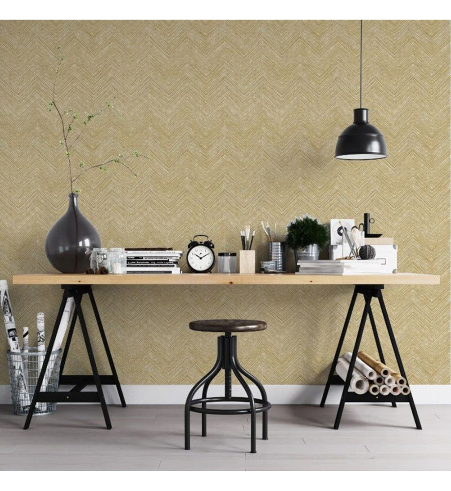 Topchic Papier peint Herringbone Beige