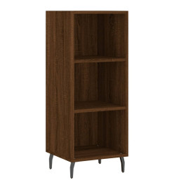 Buffet haut Chêne marron 34,5x32,5x180 cm Bois d'ingénierie