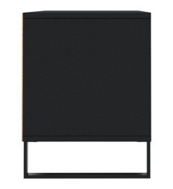 Meuble TV noir 100x34,5x44,5 cm bois d'ingénierie