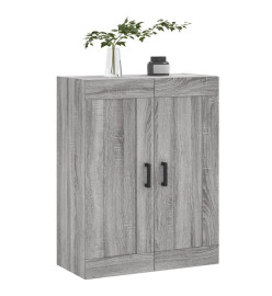 Armoire murale sonoma gris 69,5x34x90 cm bois d'ingénierie