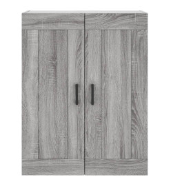 Armoire murale sonoma gris 69,5x34x90 cm bois d'ingénierie