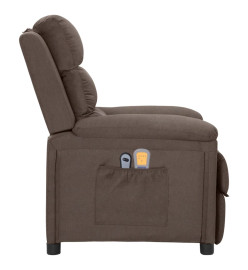 Fauteuil électrique de massage Taupe Tissu