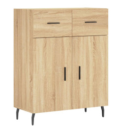 Buffet haut Chêne sonoma 69,5x34x180 cm Bois d'ingénierie