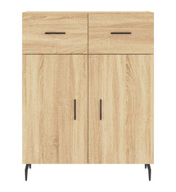 Buffet haut Chêne sonoma 69,5x34x180 cm Bois d'ingénierie