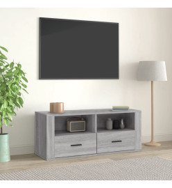 Meuble TV Sonoma gris 100x35x40 cm Bois d'ingénierie