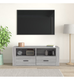 Meuble TV Sonoma gris 100x35x40 cm Bois d'ingénierie