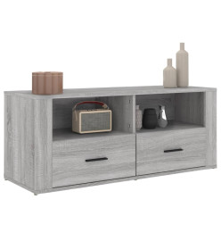 Meuble TV Sonoma gris 100x35x40 cm Bois d'ingénierie